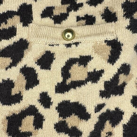 Janie and Jack Leopard Print Sweater Dress Size 3 - Picture 3 of 7